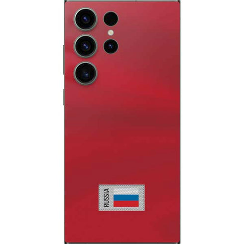 Russia Soccer Flag Galaxy S25 Ultra Skin